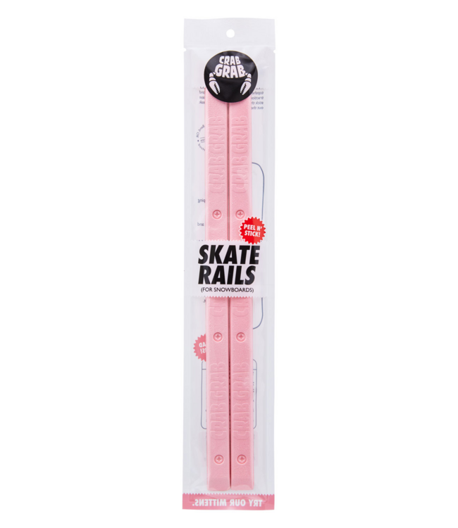 CRAB GRAB SKATE RAILS TRACTION BUBBLEGUM 2025