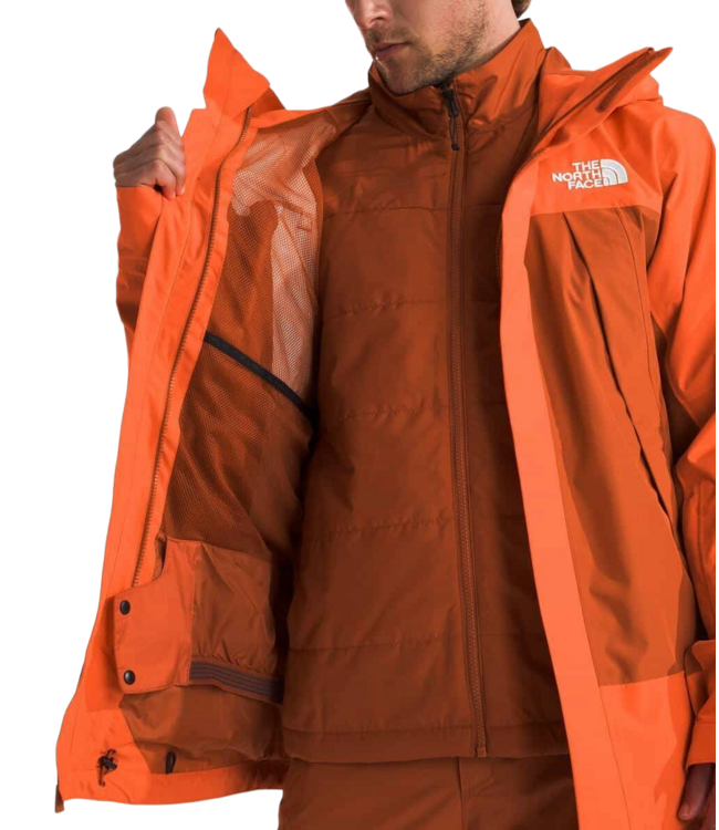 THE NORTH FACE CLEMENT TRICLIMATE JACKET ORANGE/EARTHEN COPPER 2025