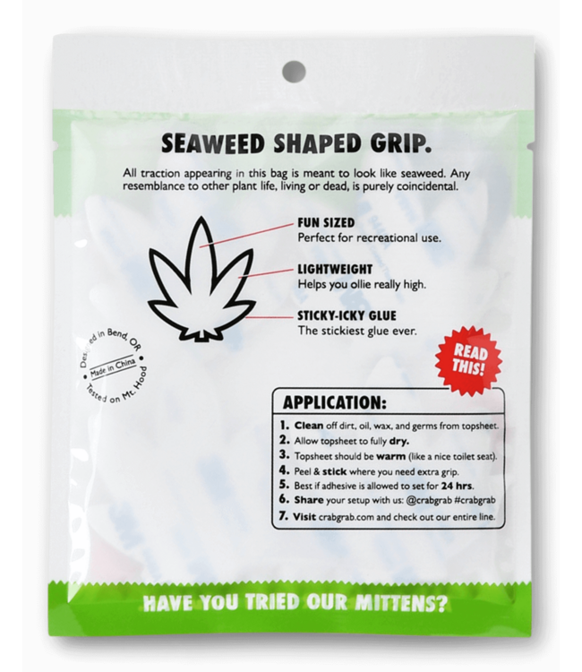 CRAB GRAB MINI SEAWEED TRACTION BLACK 2024