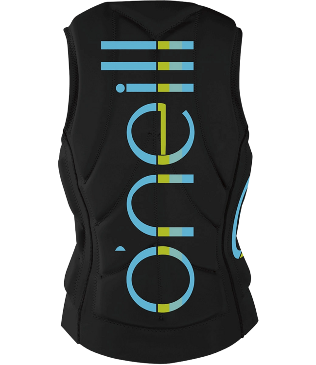 O'NEILL WOMENS SLASHER FULL-ZIP COMP VEST BLACK/BLACK 2023