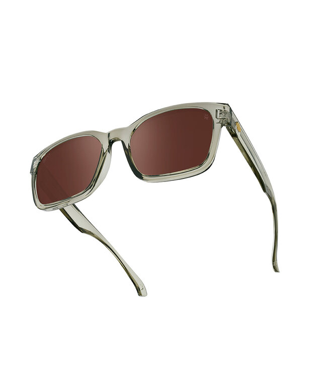 SPY DESSA SUNGLASSES TRANSLUCENT DUSTY OLIVE w/ HAPPY BRONZE POLAR