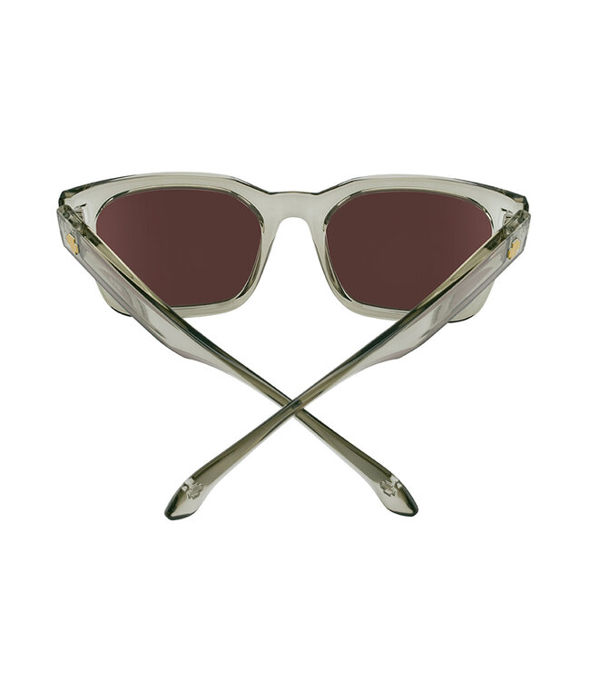 SPY DESSA SUNGLASSES TRANSLUCENT DUSTY OLIVE w/ HAPPY BRONZE POLAR