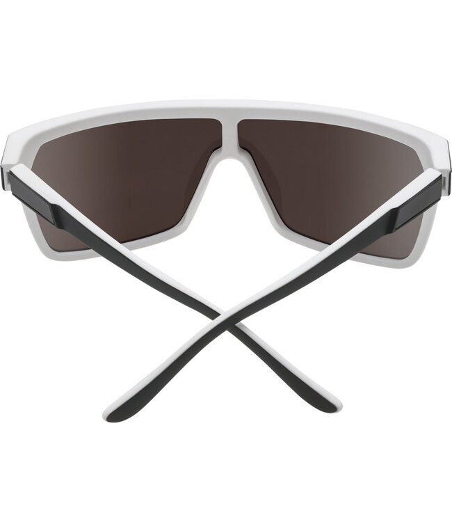 SPY FLYNN WHITEWALL SUNGLASSES w/HD PLUS GREY GREEN LIGHT BLUE SPECTRA MIRROR