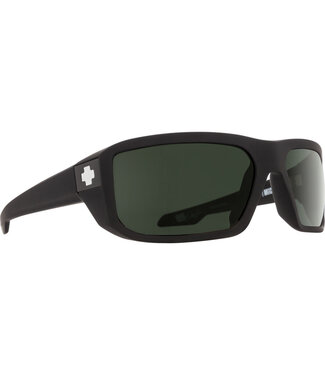 SPY SPY MCCOY SOFT MATTE BLACK SUNGLASSES w/ HAPPY GREY GREEN POLAR