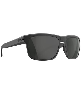 SPY SPY REGION XL ANSI MATTE BLACK SUNGLASSES w/ HAPPY GRAY GREEN BLACK MIRROR POLAR