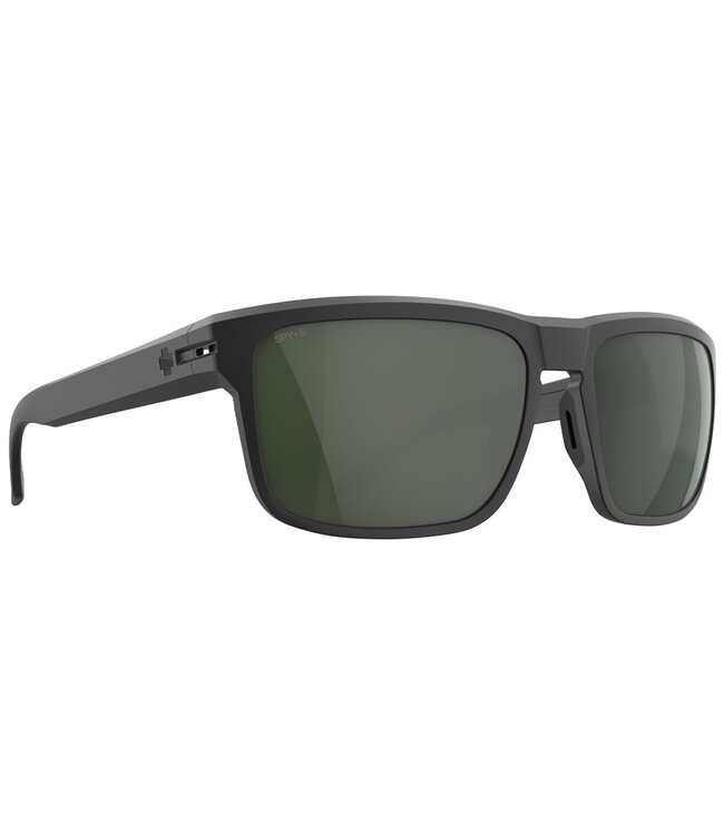 SPY REGION XL ANSI MATTE BLACK SUNGLASSES w/ HAPPY GRAY GREEN POLAR