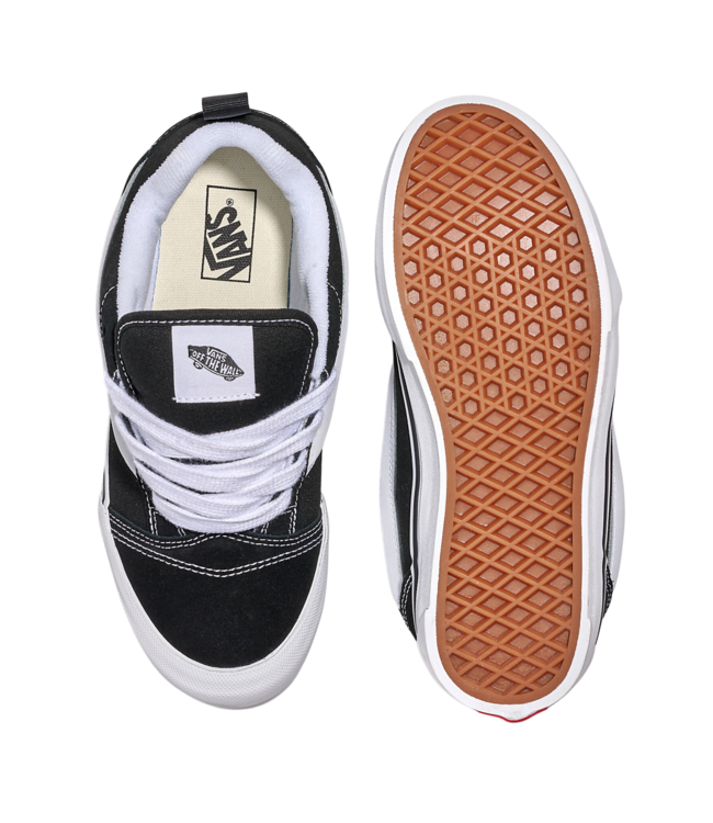 VANS KIDS KNU SKOOL SHOES BLACK/TRUE WHITE