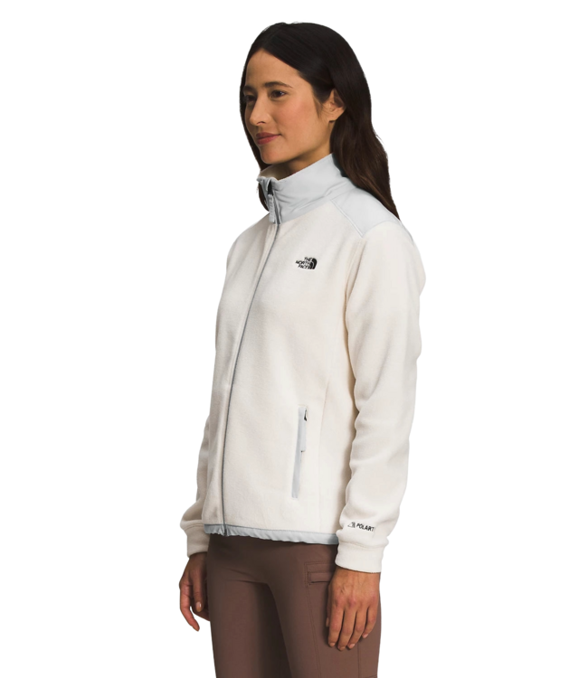 THE NORTH FACE WOMENS ALPINE 200 1/4 ZIP GARDENIA WHITE/TIN GREY 2023