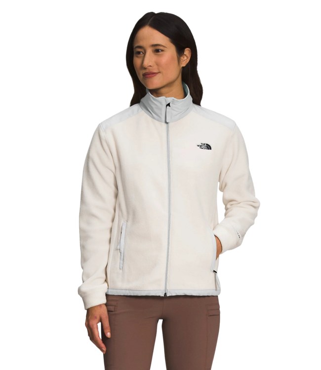 THE NORTH FACE WOMENS ALPINE 200 1/4 ZIP GARDENIA WHITE/TIN GREY 2023