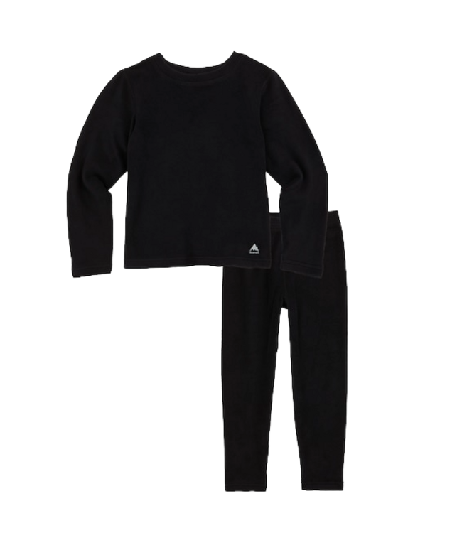 BURTON TODDLERS FLEECE BASE LAYER SET TRUE BLACK 2023