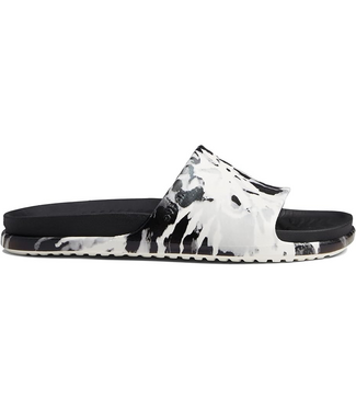 NATIVE NATIVE WOMENS SPENCER LX PRINT SANDAL SHELL WHITE/JIFFY BLACK/GREY TIE DYE