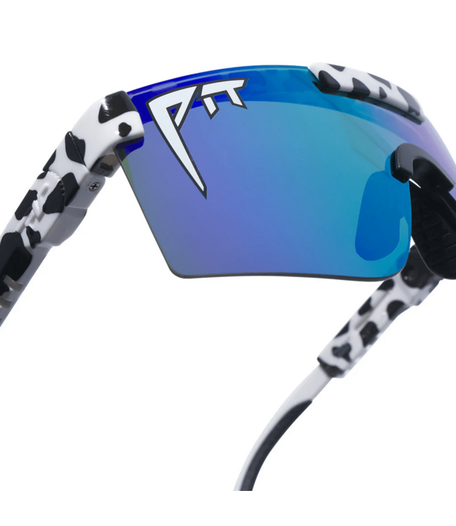 PIT VIPER THE COWABUNGA ORIGINAL WIDE SUNGLASSES w/ HDPV POLARIZED BLUE GREEN