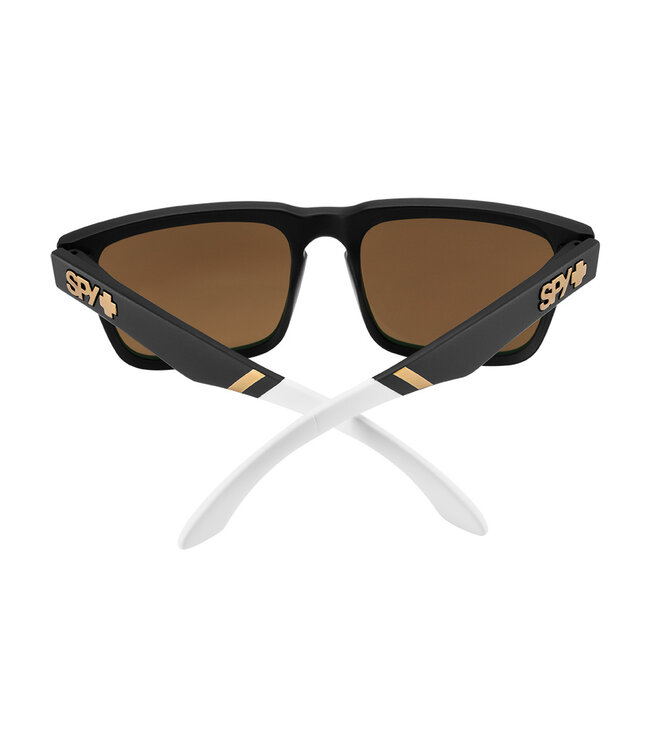 SPY HELM SPY PLUS TOM WALLISCH SUNGLASSES w/ HAPPY BRONZE GOLD SPECTRA MIRROR