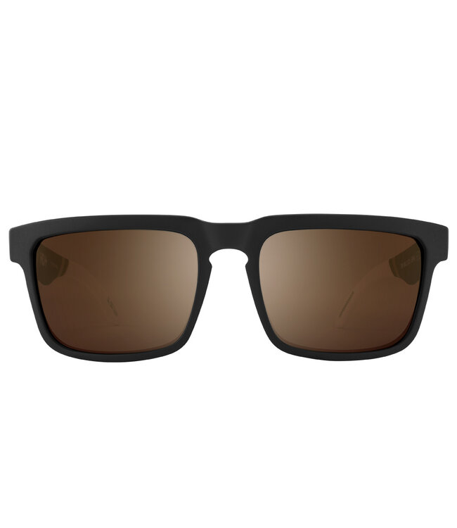 SPY HELM SPY PLUS TOM WALLISCH SUNGLASSES w/ HAPPY BRONZE GOLD SPECTRA MIRROR