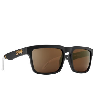 SPY SPY HELM SPY PLUS TOM WALLISCH SUNGLASSES w/ HAPPY BRONZE GOLD SPECTRA MIRROR