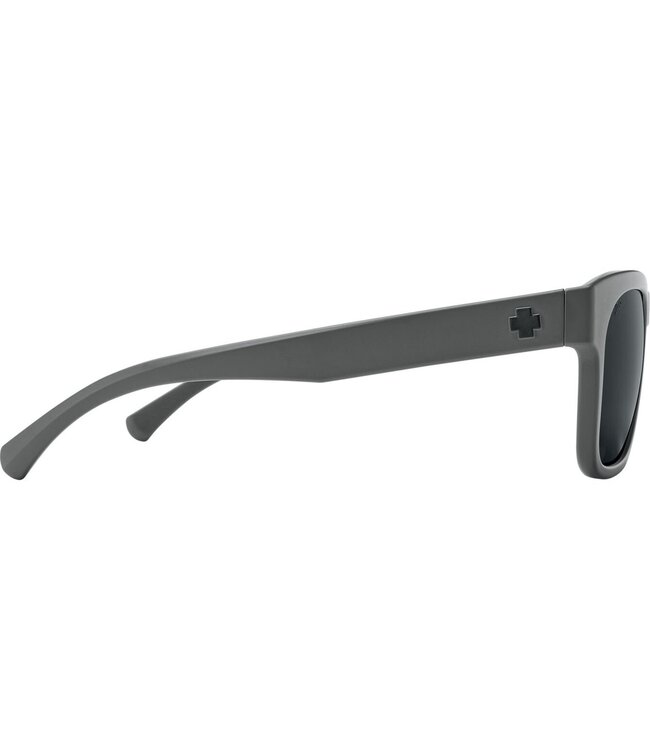 SPY CROSSWAY MATTE GRAY SUNGLASSES w/ GREY POLAR BLACK SPECTRA