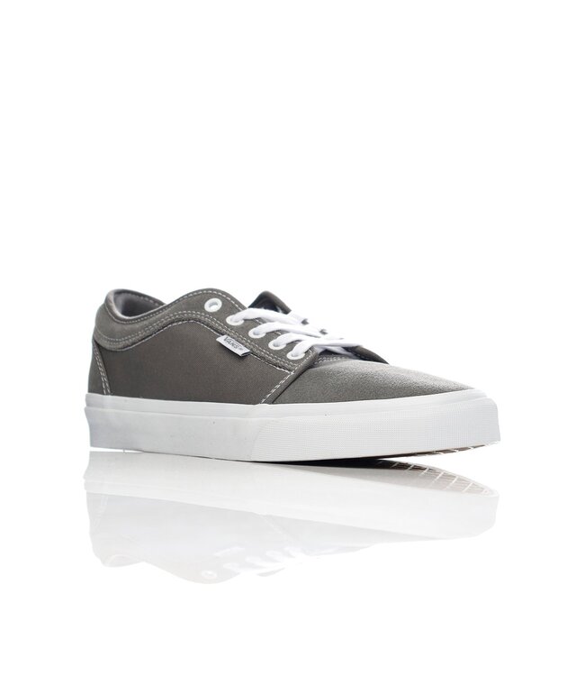 VANS MENS SKATE CHUKKA LOW SHOE (195) PEWTER/TRUE WHITE