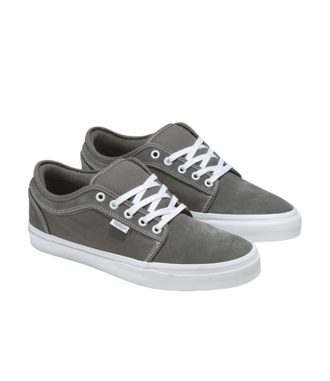 VANS MENS SKATE CHUKKA LOW SHOE (195) PEWTER/TRUE WHITE