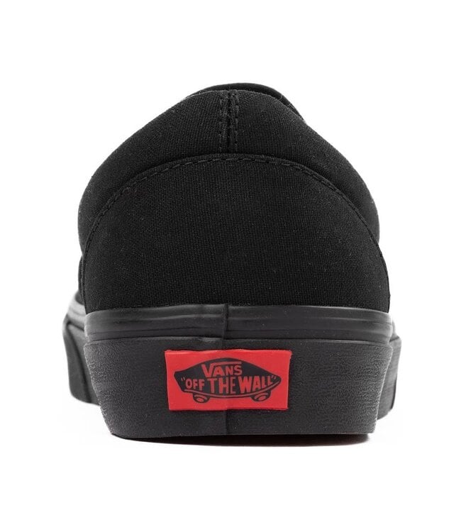 VANS WOMENS CLASSIC SLIP-ON SHOE (BKA) BLACK/BLACK