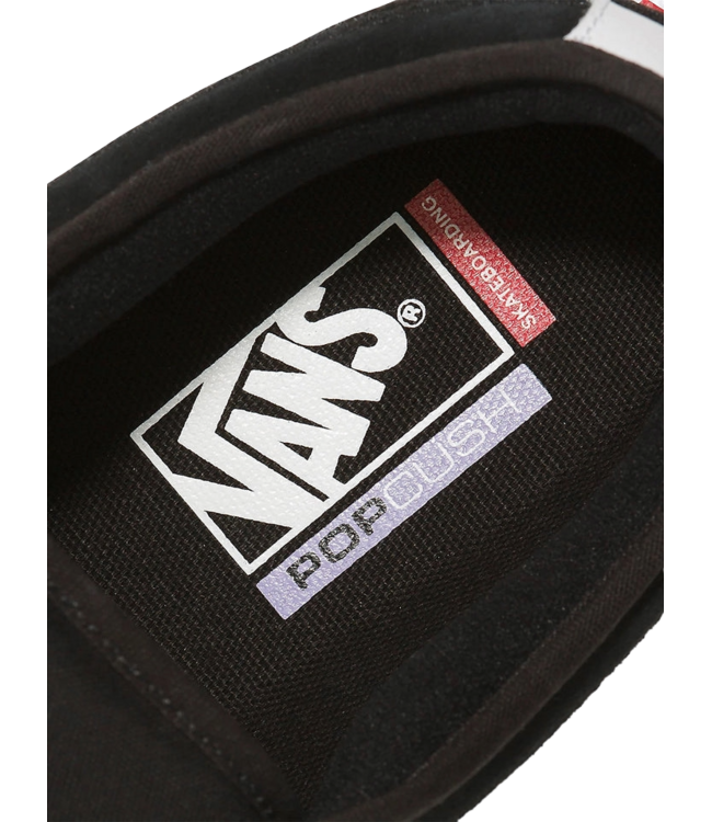 VANS MENS SKATE CHUKKA LOW SIDE-STRIPE (B8C) BLACK/BLACK/WHITE