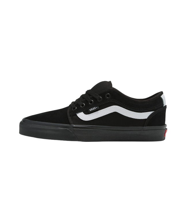 VANS MENS SKATE CHUKKA LOW SIDE-STRIPE (B8C) BLACK/BLACK/WHITE