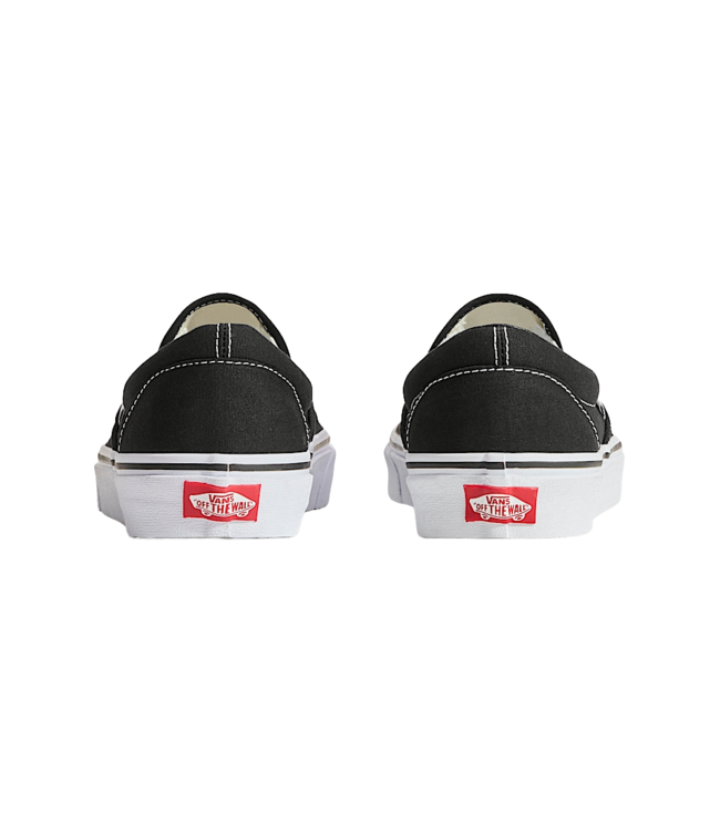 VANS WOMENS CLASSIC SLIP-ON SHOES BLACK