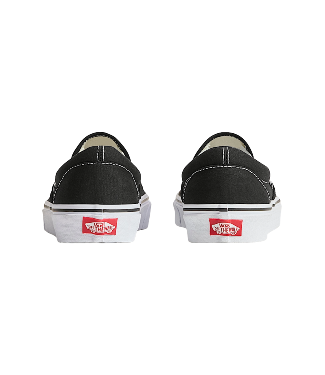 VANS WOMENS CLASSIC SLIP-ON SHOES BLACK