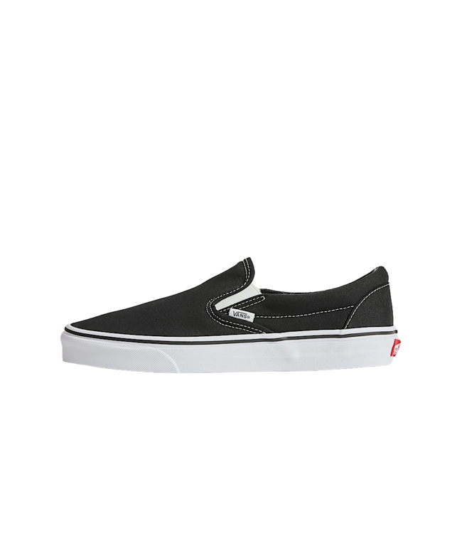 VANS WOMENS CLASSIC SLIP-ON SHOES BLACK