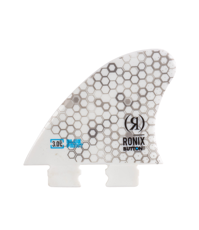 RONIX 3" FIBERGLASS BUTTON CENTER FIN - WHITE 2025