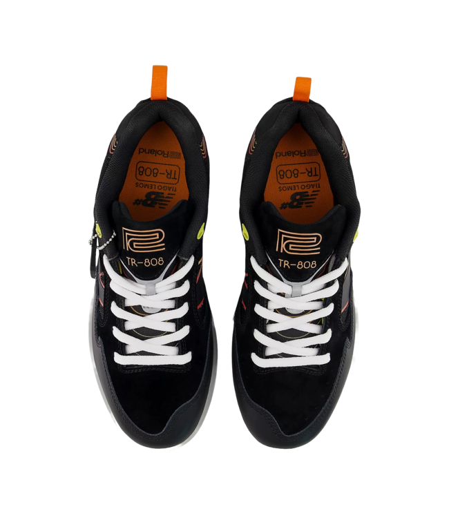 NEW BALANCE X ROLAND MENS NUMERIC 808 TIAGO SHOES (LRO) BLACK/ORANGE