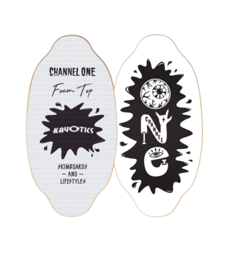 KAYOTICS KAYOTICS CHANNEL ONE FOAM TOP SKIMBOARD BLACK/WHITE 2025