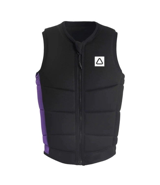 FOLLOW MENS CORP VEST BLACK/PURPLE 2025