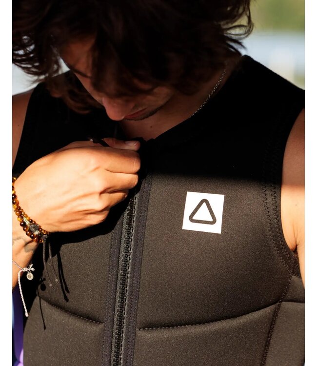 FOLLOW MENS CORP VEST BLACK/PURPLE 2025