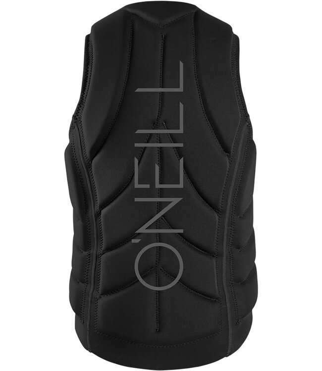 O'NEILL MENS SLASHER FULL-ZIP COMP VEST BLACK/BLACK 2024