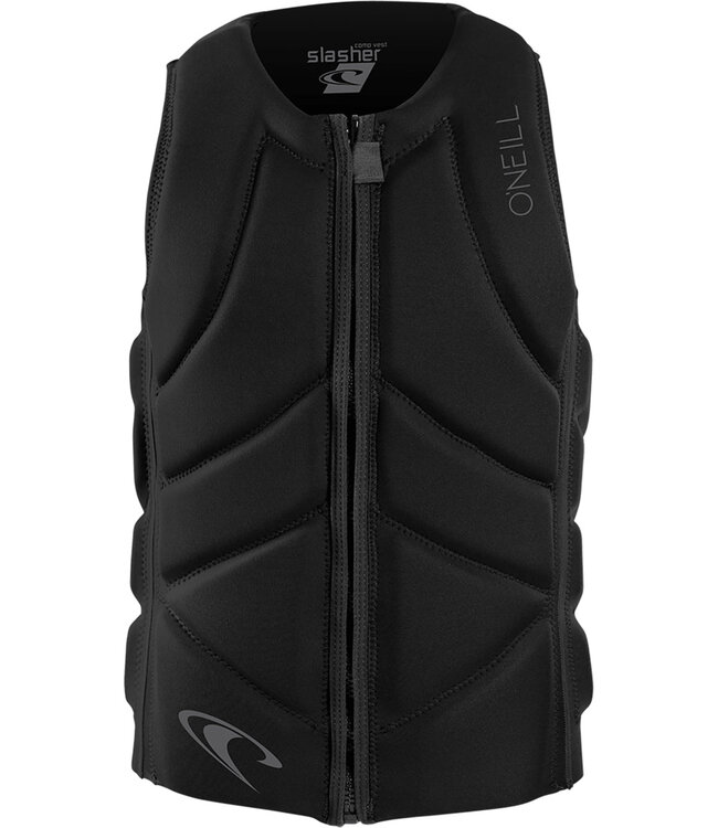 O'NEILL MENS SLASHER FULL-ZIP COMP VEST BLACK/BLACK 2024