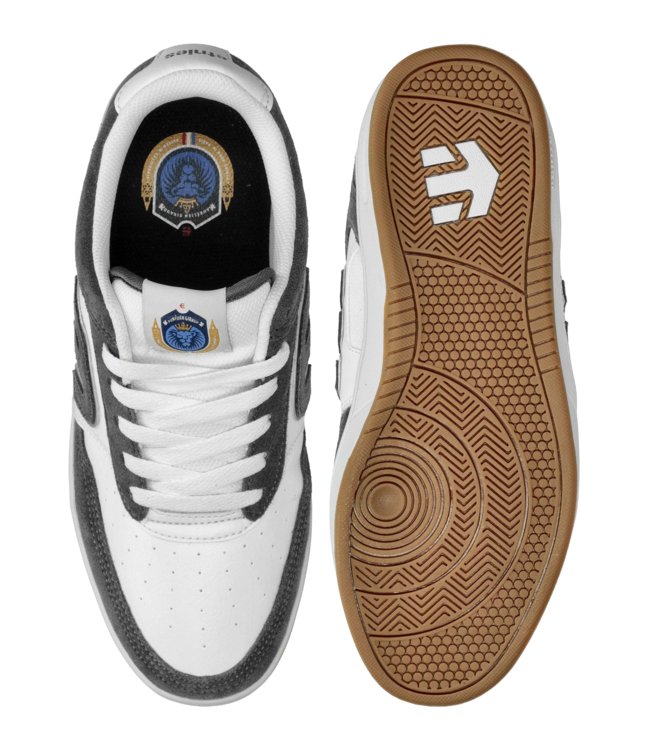 ETNIES MENS THE AURELIEN SHOES GREY/WHITE