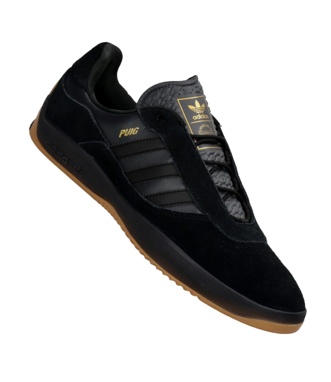 ADIDAS MENS PUIG SHOE BLACK CARBON GOLD