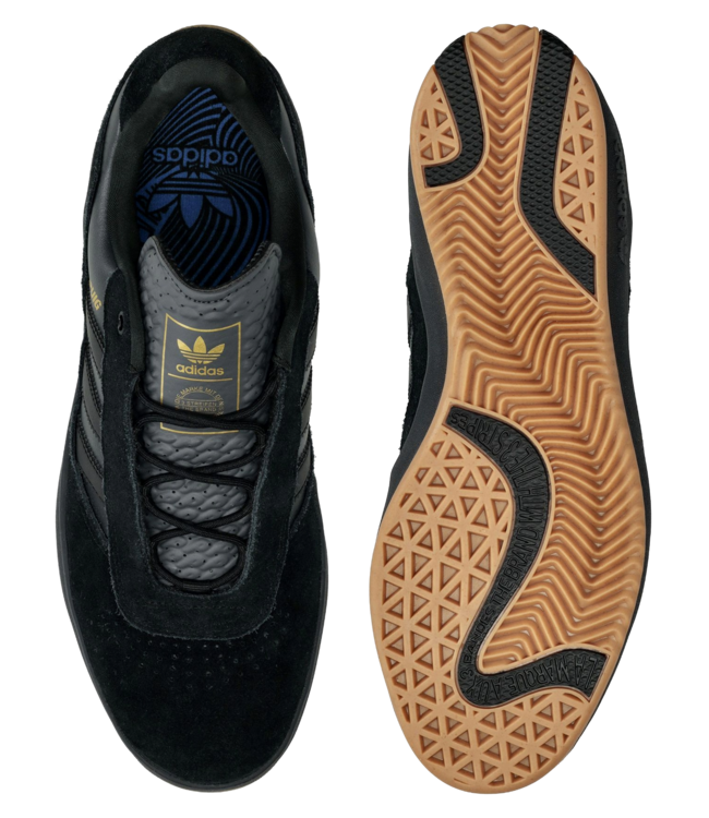 ADIDAS MENS PUIG SHOE BLACK CARBON GOLD
