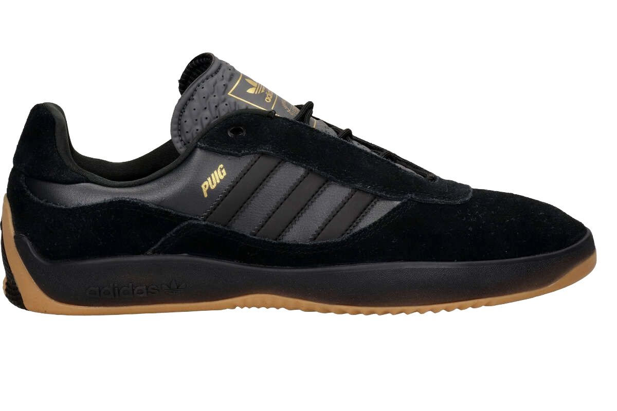 ADIDAS MENS PUIG SHOE BLACK CARBON GOLD - ONE Boardshop