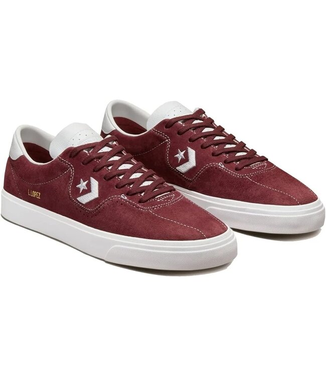 CONVERSE MENS LOUIE LOPEZ PRO SHOE OX DEEP BORDEAUX / WHITE