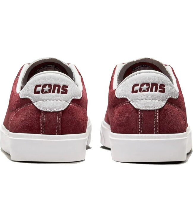 CONVERSE MENS LOUIE LOPEZ PRO SHOE OX DEEP BORDEAUX / WHITE