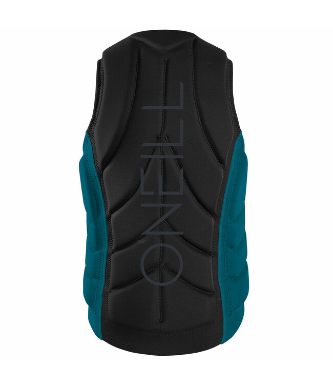 O'NEILL MENS SLASHER FULL-ZIP COMP VEST BLACK/TIDEPOOL 2022