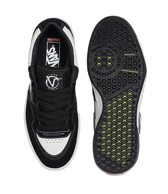 VANS MENS ROWAN 2 SHOES (BZW) BLACK/WHITE
