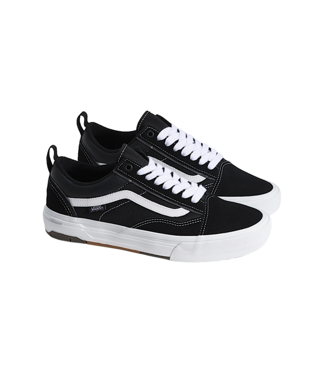 VANS MENS SKATE OLD SKOOL WAFFLECUP SHOES (BA2) BLACK/WHITE