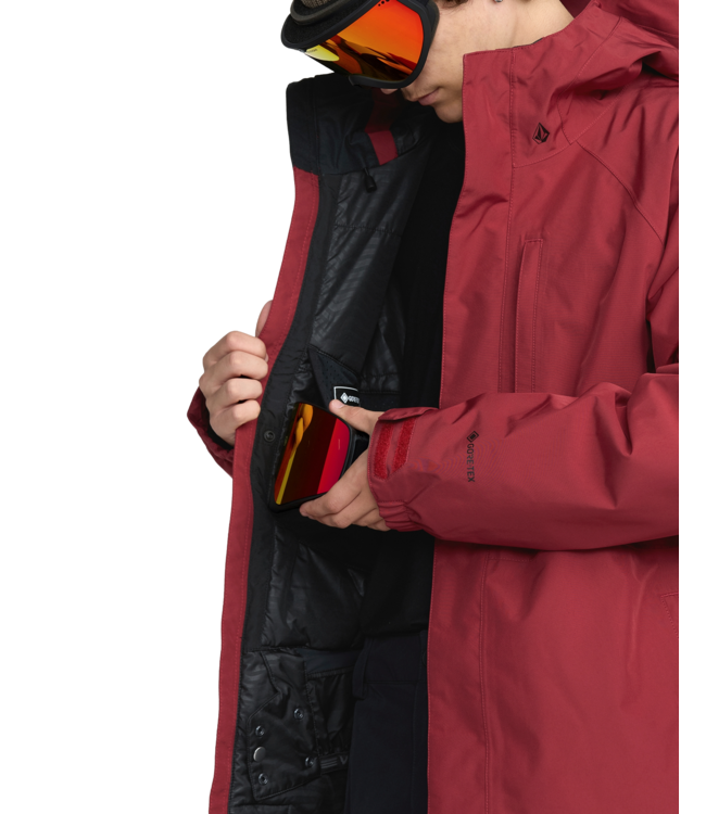 VOLCOM DUA INSULATED GORE-TEX JACKET BURNT RED 2026