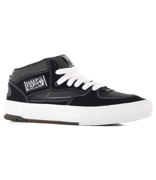 VANS MENS SKATE HALF CAB WAFFLECUP SHOES (BA2) BLACK/WHITE