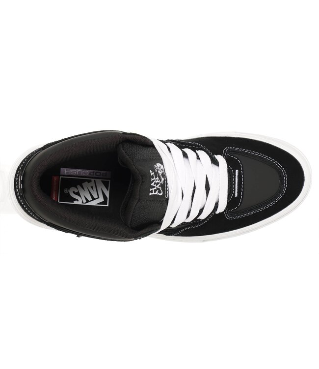 VANS MENS SKATE HALF CAB WAFFLECUP SHOES (BA2) BLACK/WHITE