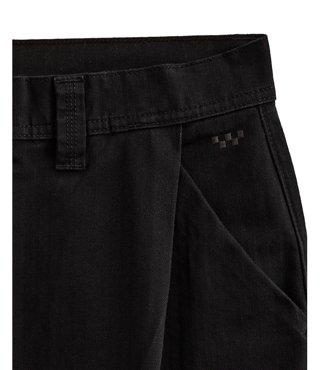 VANS MENS SKATE LOOSE PLEATED DENIM PANT BLACK