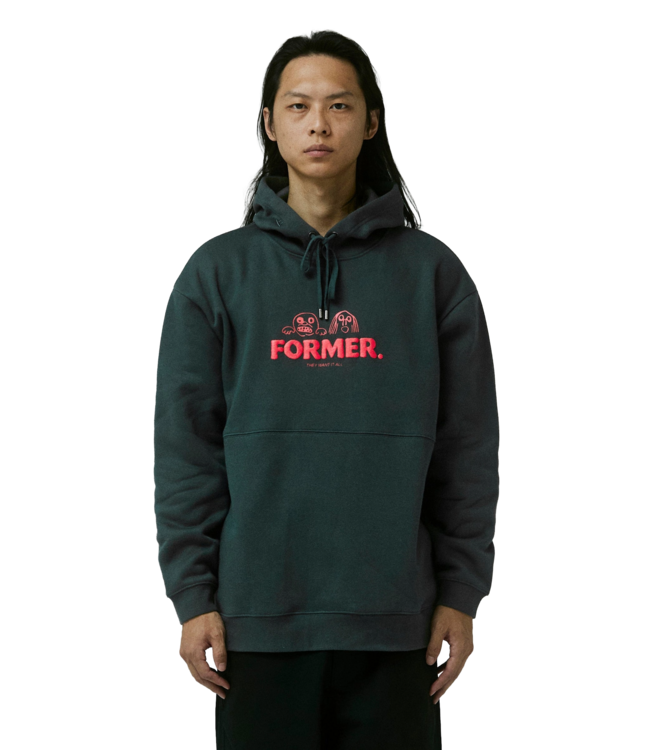 FORMER MENS WANT IT ALL PO HOODIE PETROL