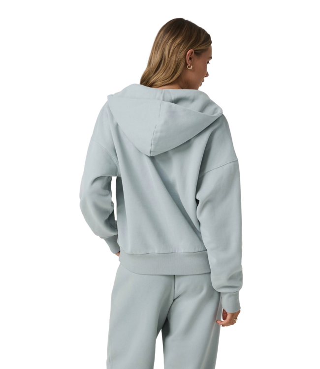 VUORI WOMENS RESTORE RELAXED HALF ZIP HOODIE BLUE HAZE